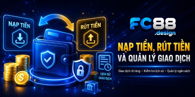 Nạp tiền và rút tiền FC88 với giao dịch an toàn, rõ ràng