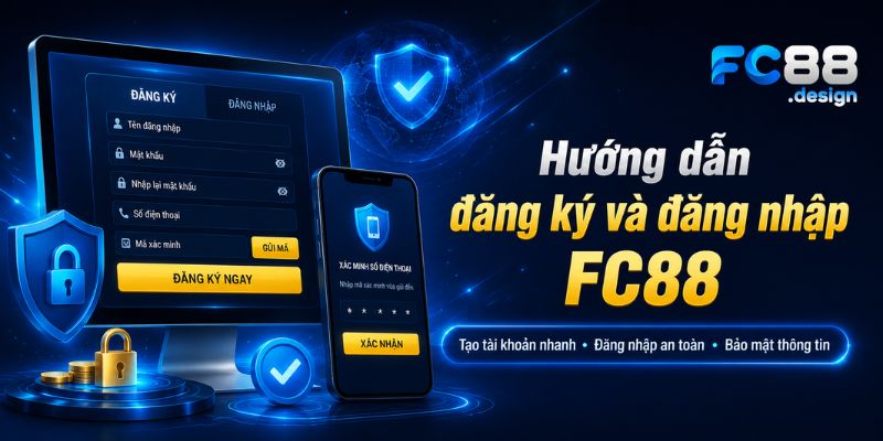 Hướng dẫn đăng ký và đăng nhập tài khoản FC88 an toàn
