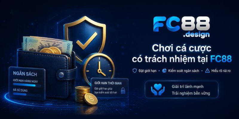 Chơi cá cược có trách nhiệm tại FC88 với giới hạn ngân sách và bảo mật tài khoản