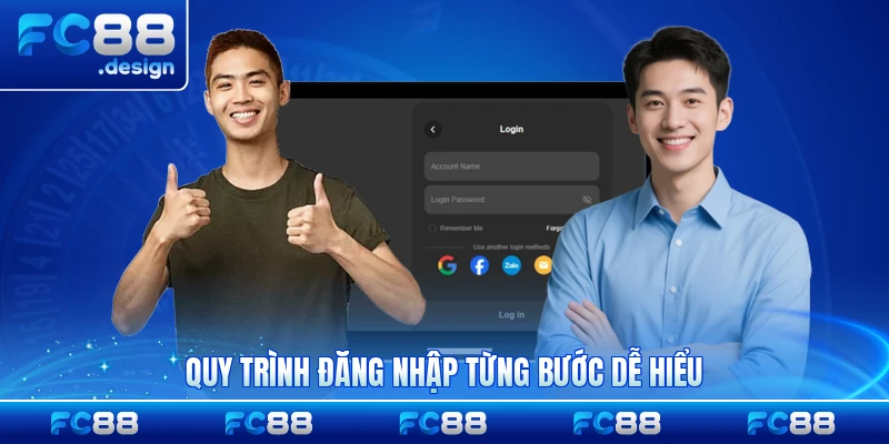 Quy trình đăng nhập từng bước dễ hiểu nhanh chóng